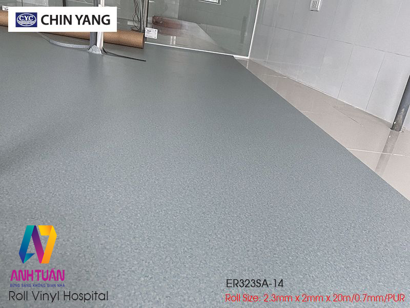 Sàn Vinyl kháng khuẩn ER323SA-14, Sàn nhựa cuộn